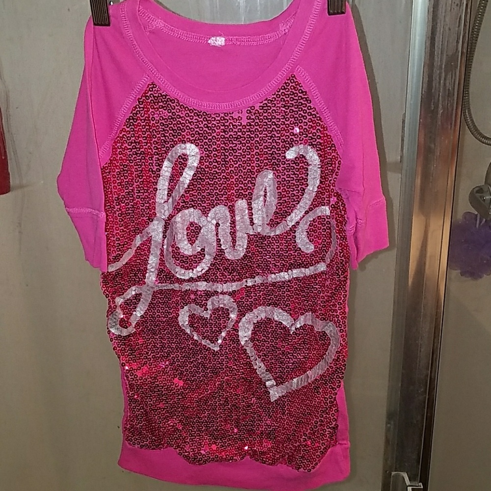 Girls Sequin Top
